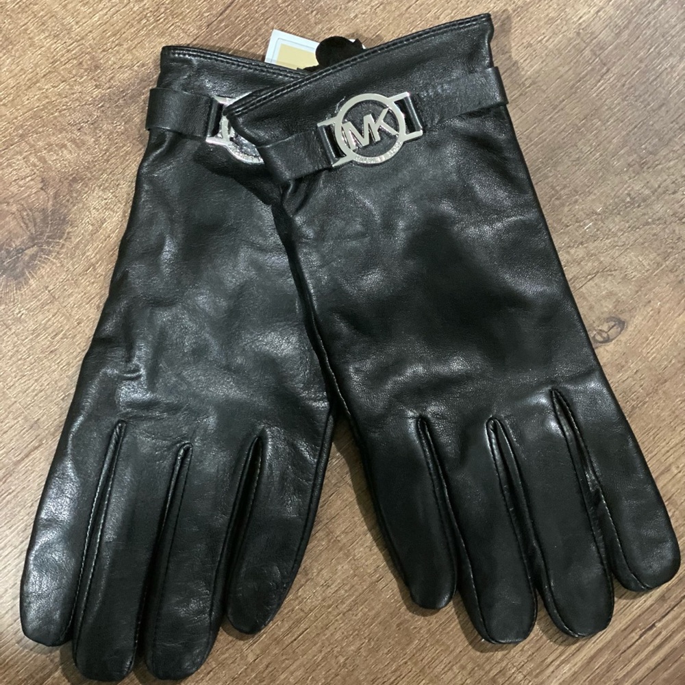 Michael Kors Leather Gloves